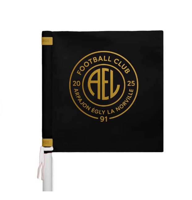 ​Lot de 4 drapeaux de corner + 12 brassards sans scratch