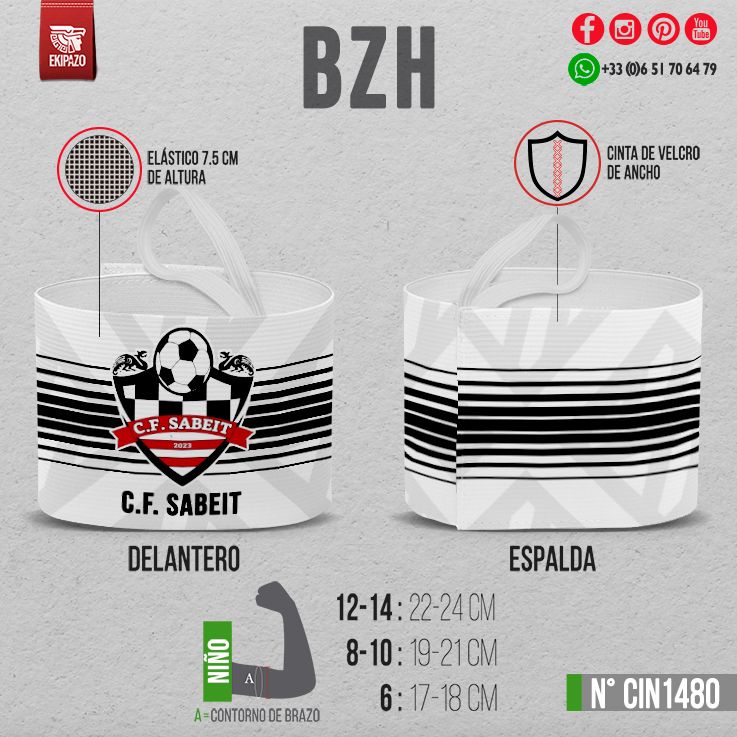 6 brazaletes con velcro