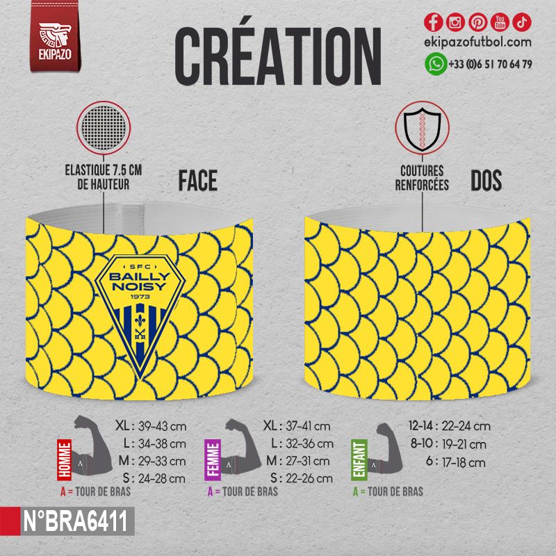 1 brassard en 8-10 sans scratch