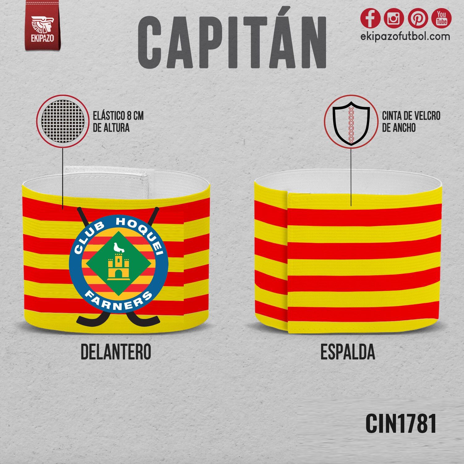 14 brazaletes con velcro blanco