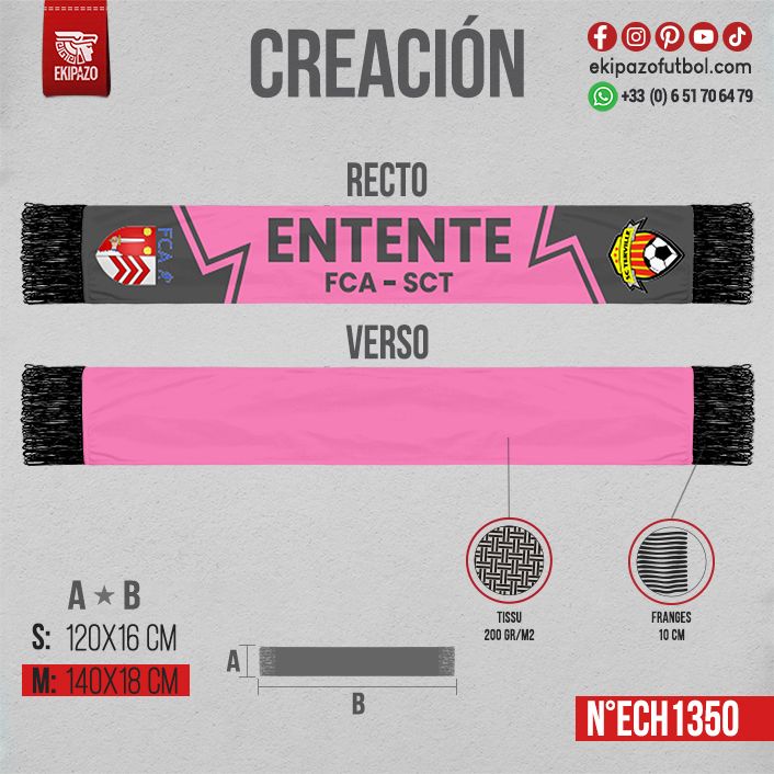 Lot de 20 écharpes en taille M