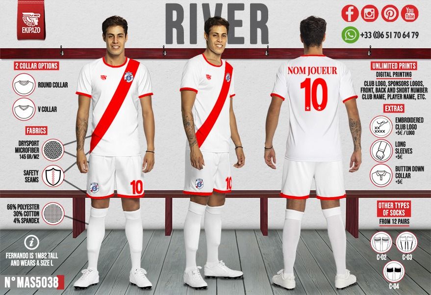 Lot de 5 ensembles maillot short