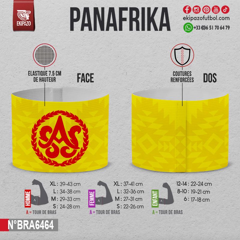 Lot de 3 brassards design différents