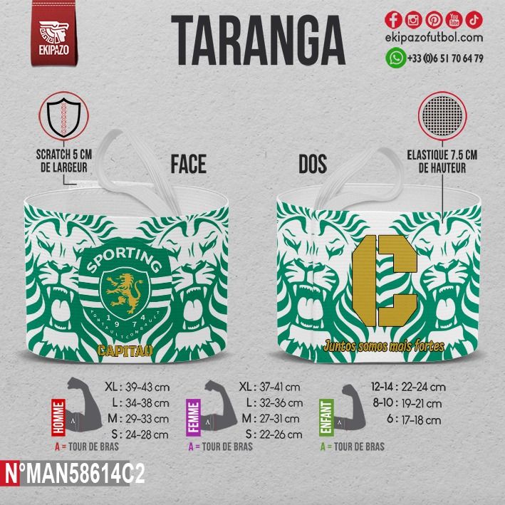 Lot de 13 brassards avec scratch