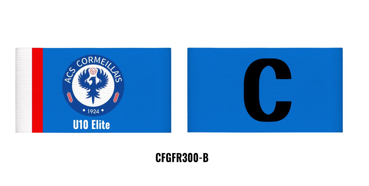 Lot de 4 brassards avec textes différents