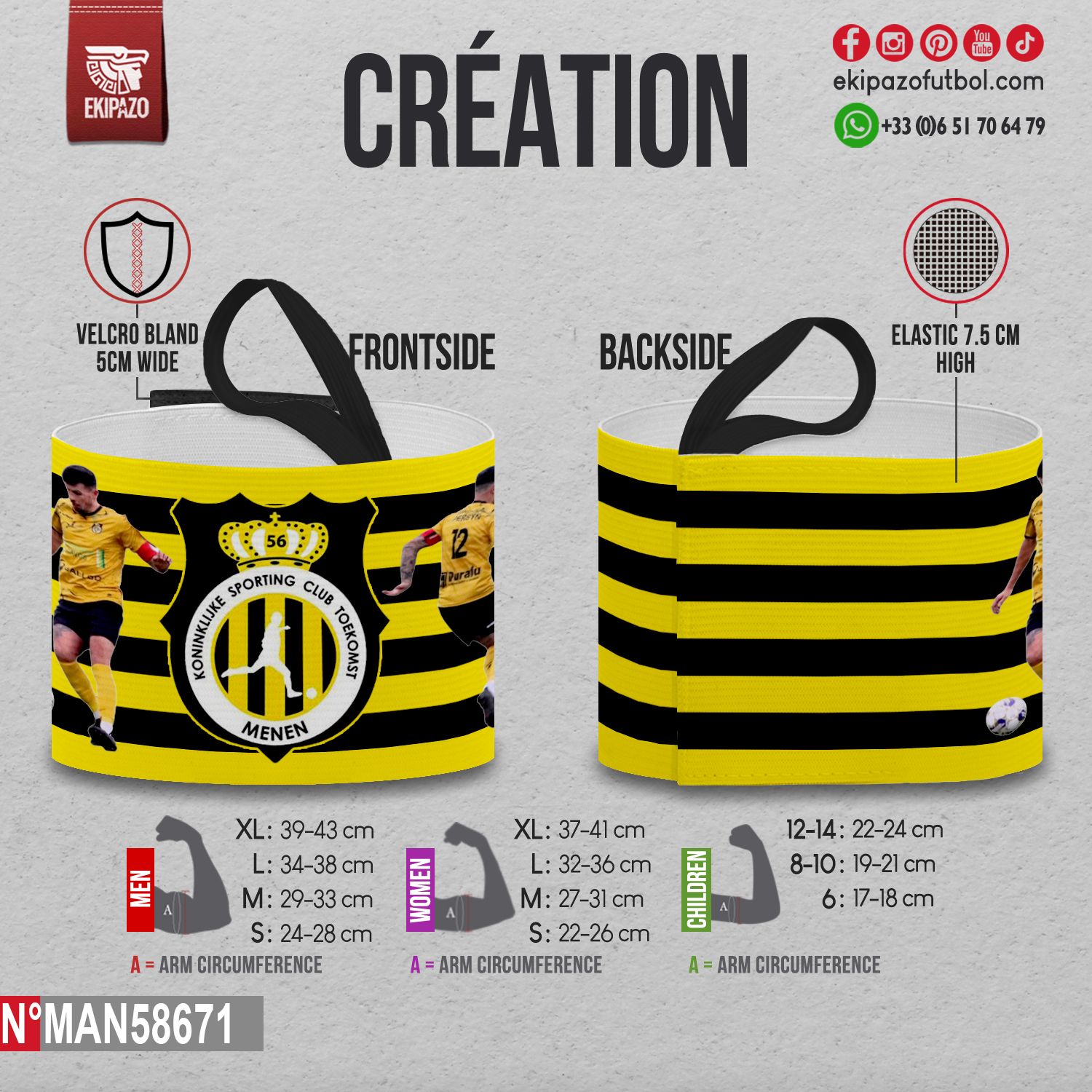 Set van 2 aanvoerdersbanden met verschillende designs