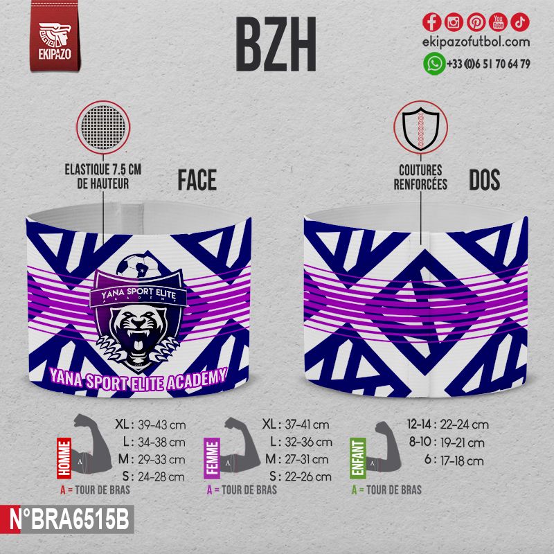 Lot de 13 brassards sans scratch