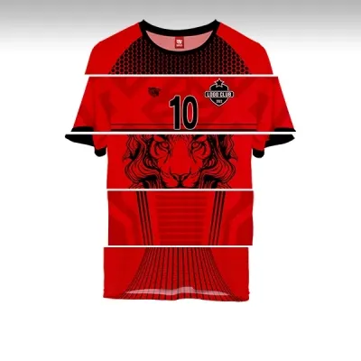 Maillot Foot Rouge et Noir - Concept