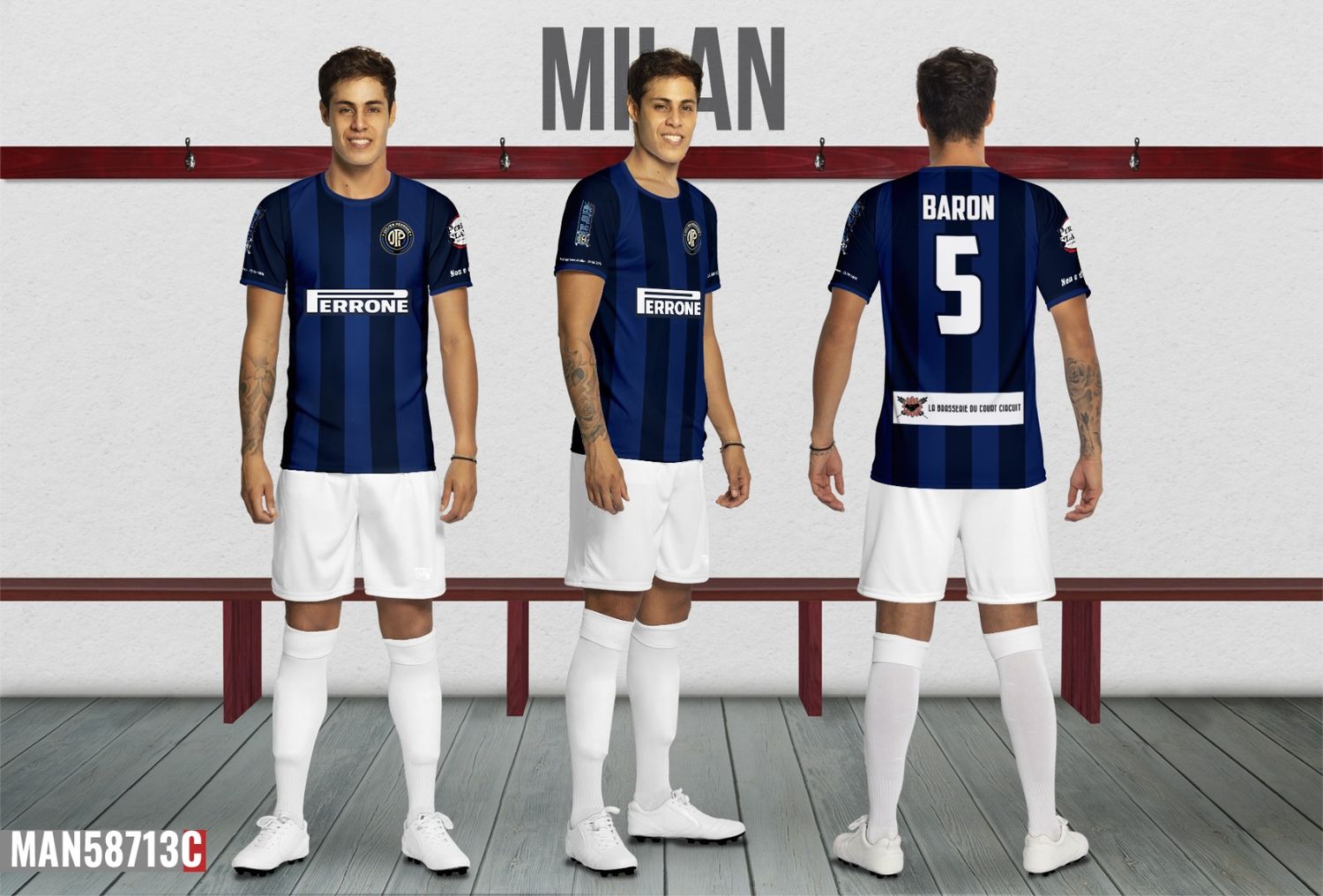 Lot de 12 maillots (6x2) maillots personnalisés