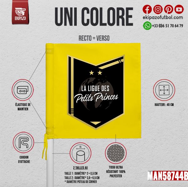 Lot de fanions et de drapeaux de corner