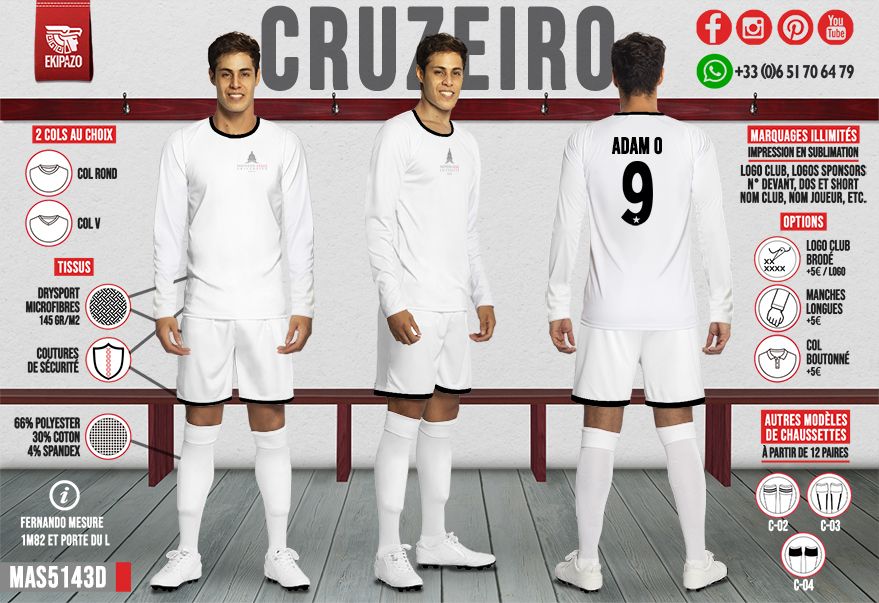 Lot de 2 maillots dont 1 manches longues