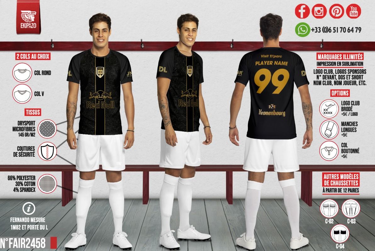 Lot de 26 maillots (pas de short, ni de chaussettes)