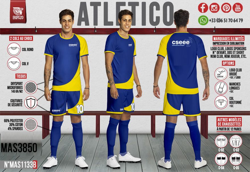 Lot de 8 maillots shorts