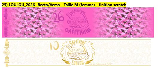 1 brassard recto verso avec scratch