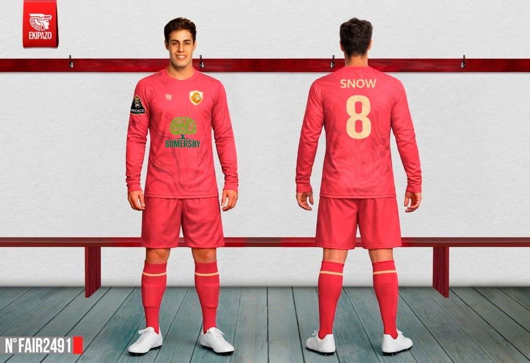 Lot de 6 maillots manches longues (pas de short ni de chaussettes), coupe homme,