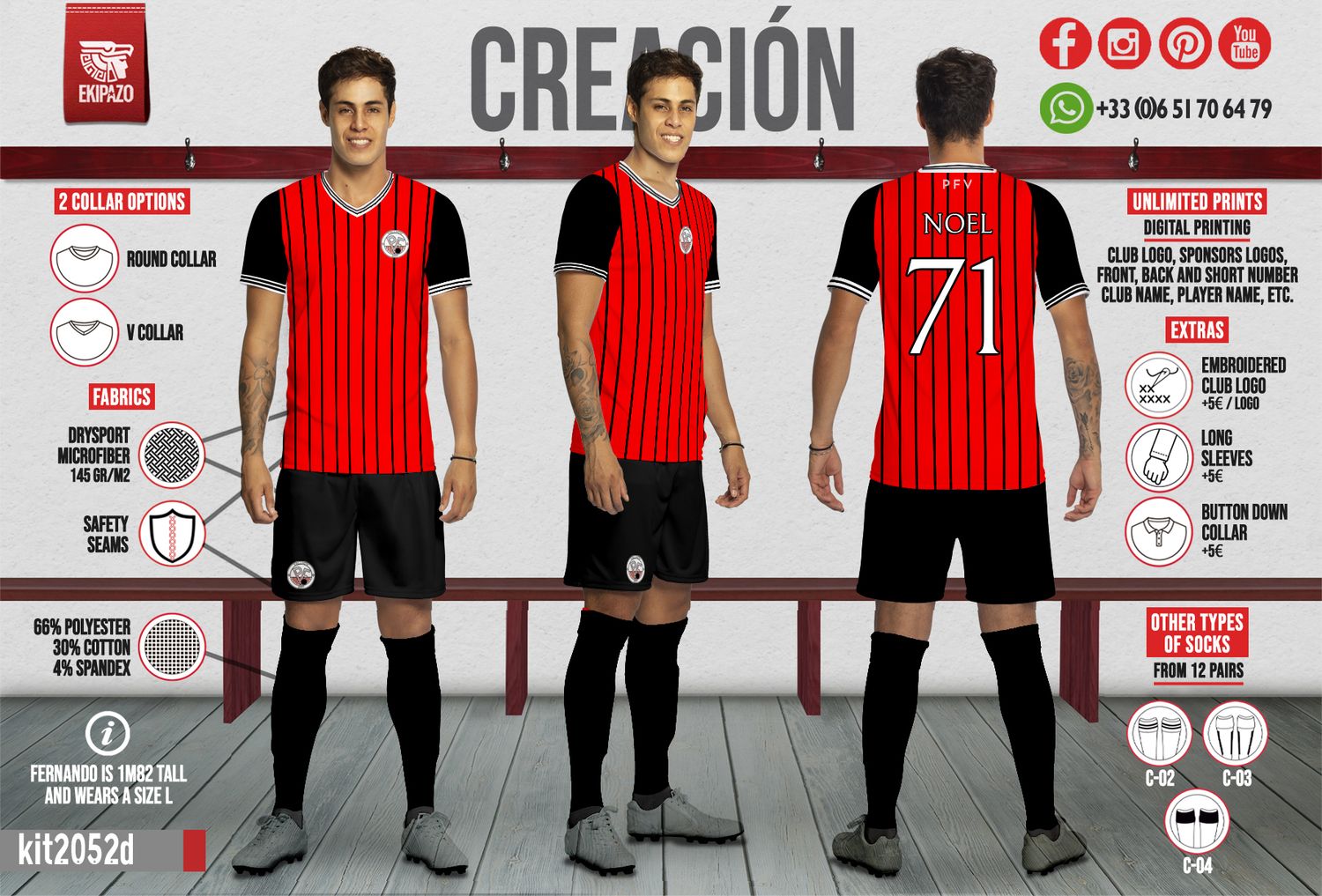 Set of 14 kits : jersey-short-socks