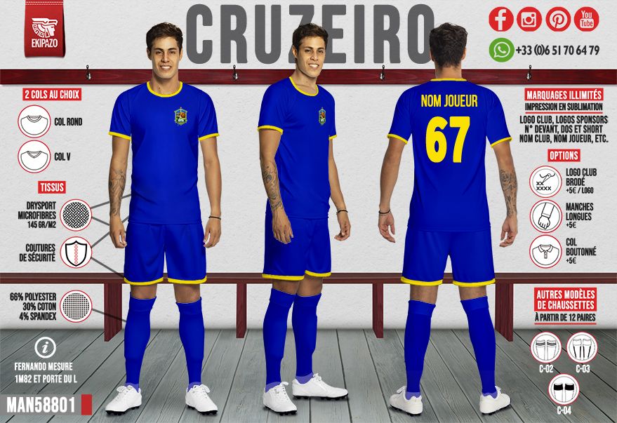 Lot de 6 maillots livraison avant le 9 Juin