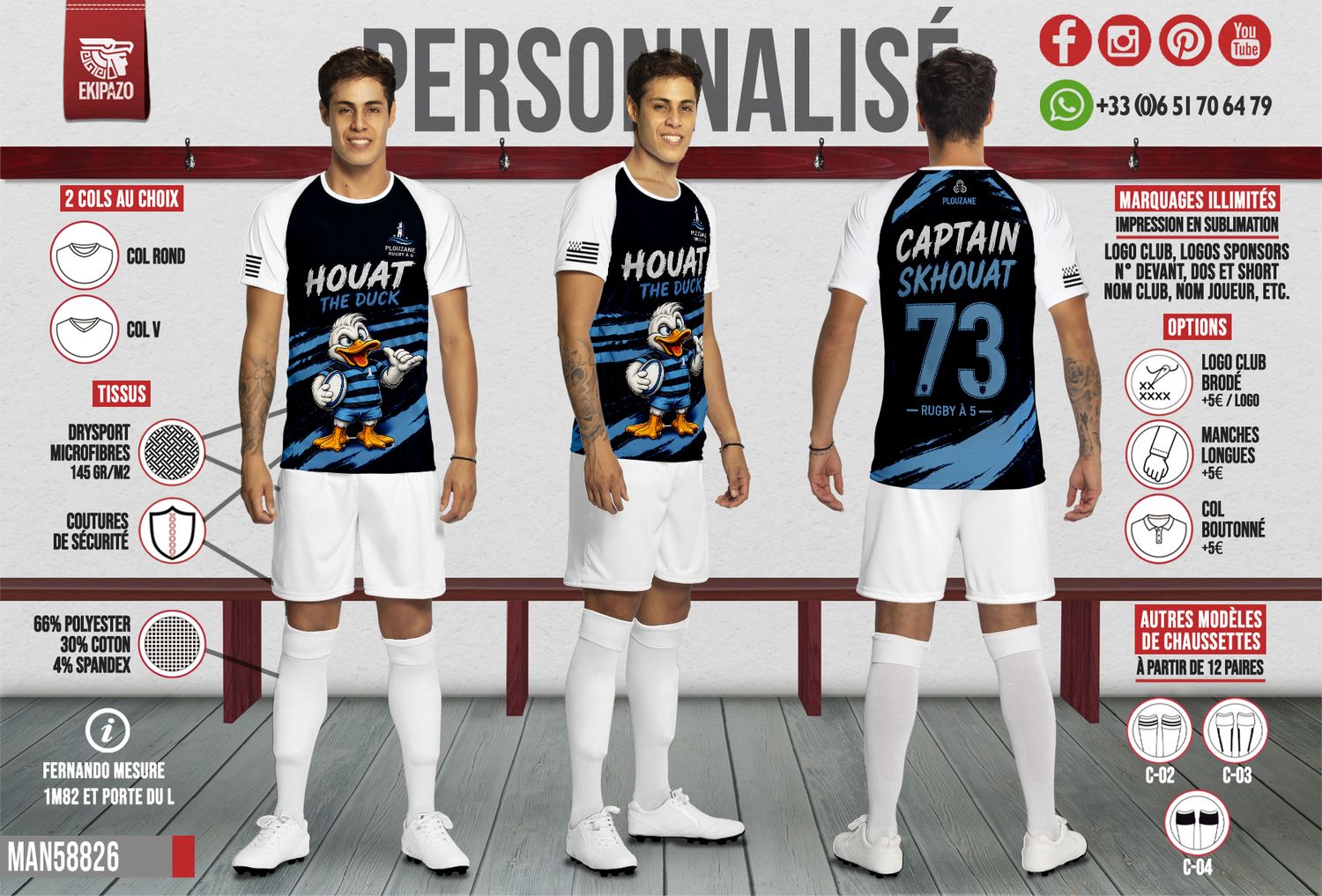 Lot de 13 maillots (11+2)