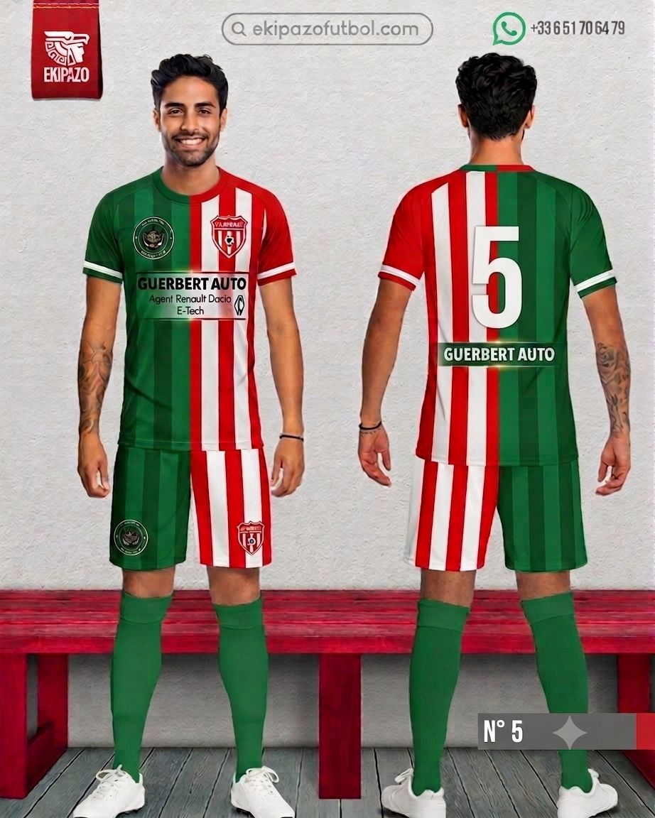 1 maillot 100% personnalisé - avant 21 Aout
