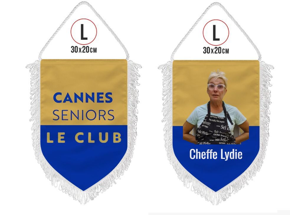 2 fanions en taille L