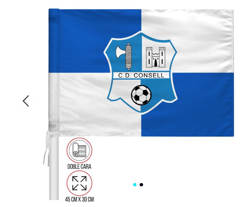 Juego de 6 banderines de córner.