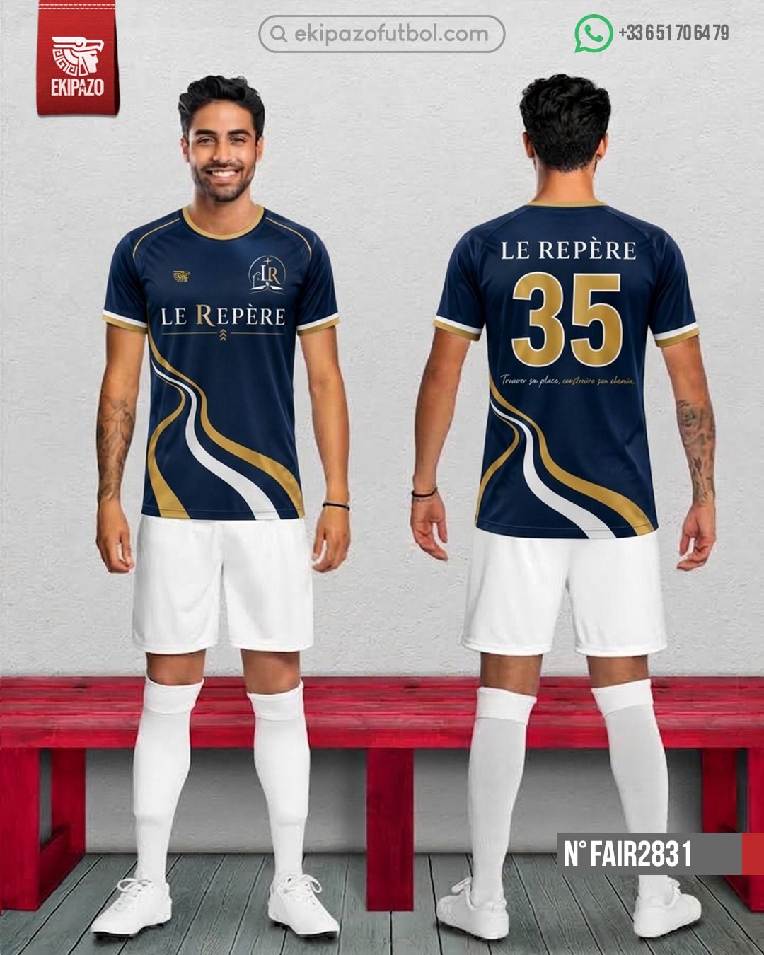 1 maillot taille M Homme 100% personnalisé