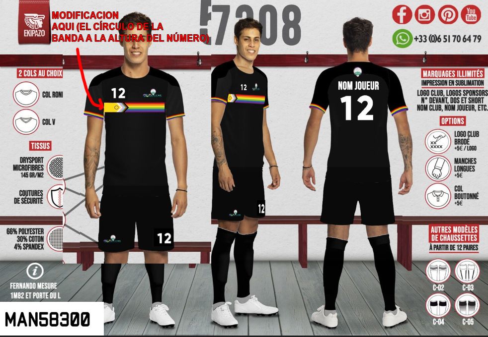 Lot de 2 maillots + 1 ensemble (maillot+short)