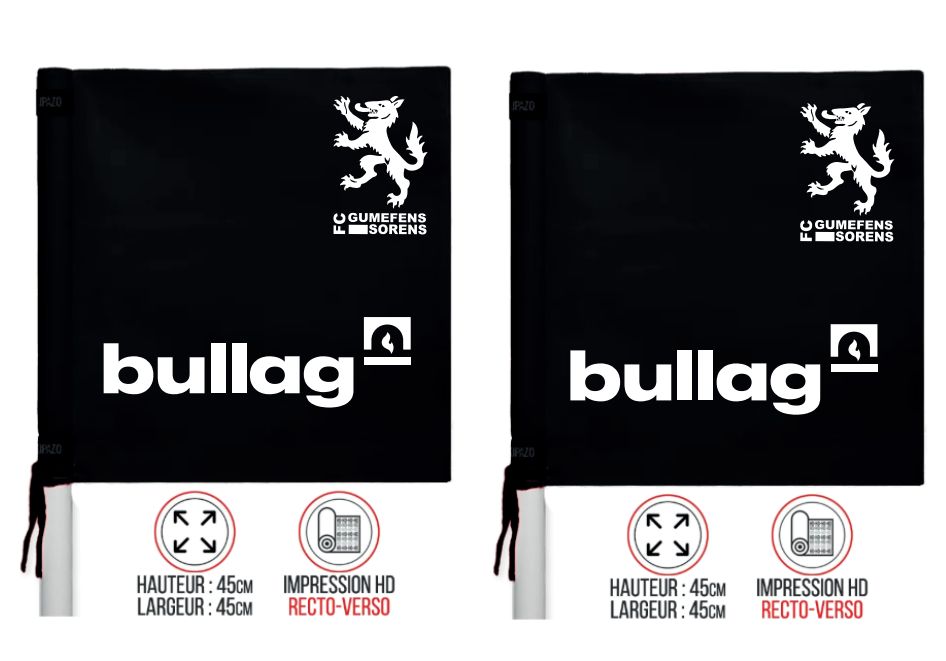 Lot de 8 drapeaux de corner