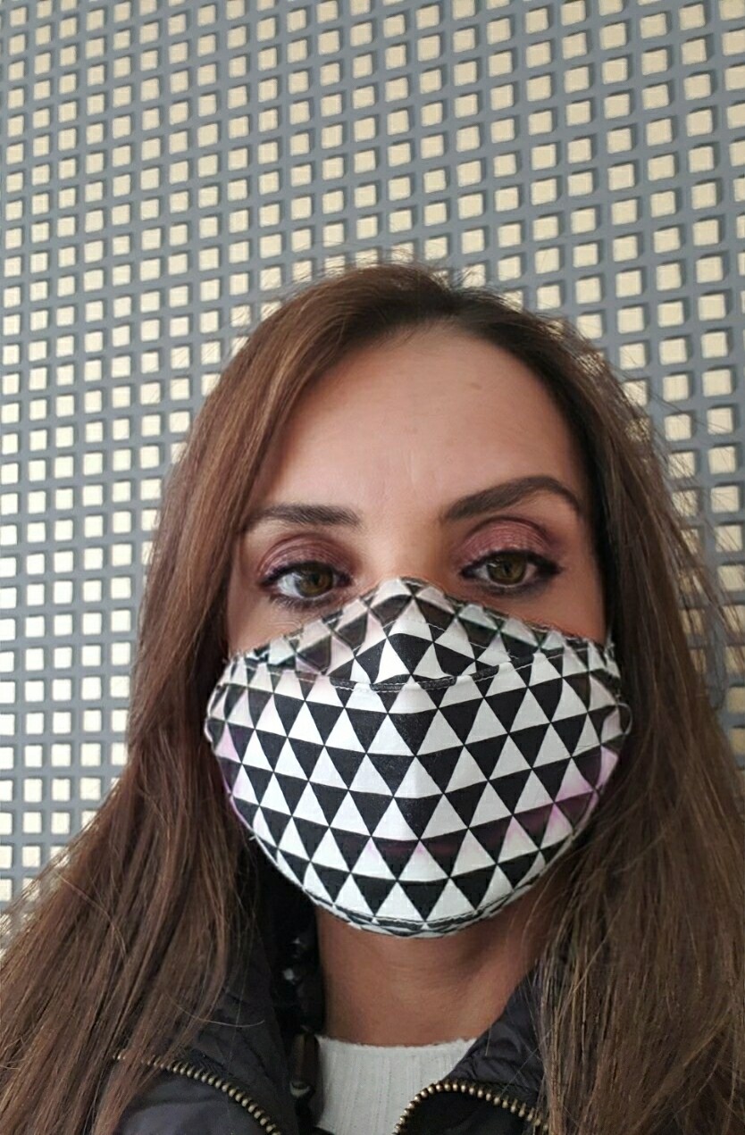 Mascarilla Estampada geométrica