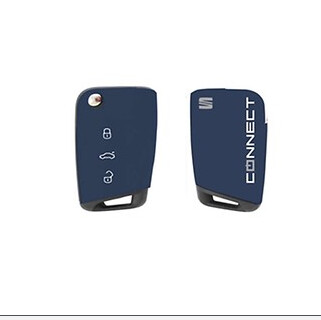 Carcasa decortativa para la llave del coche. Se compone de 2 piezas adhesivadas sobre la llave