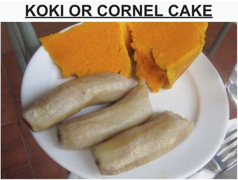 Koki or Black eyes beans Cake