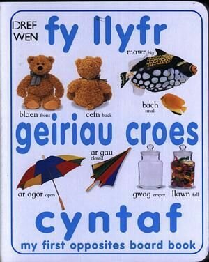 Fy Llyfr Geiriau Croes Cyntaf/My First Opposites Board Book