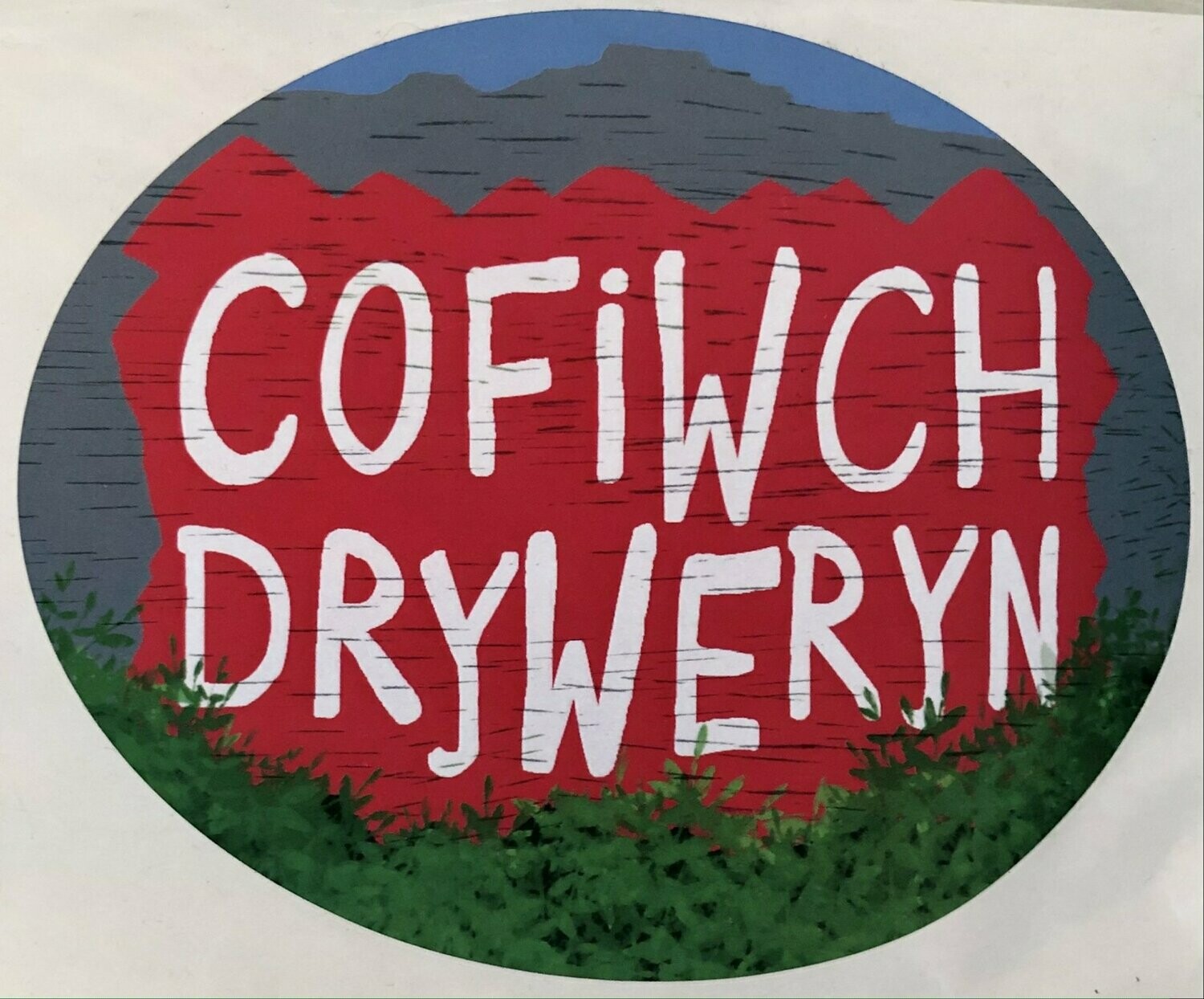 Sticer Car Cofiwch Dryweryn