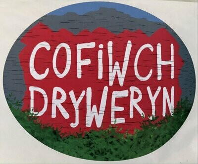 Sticer Car Cofiwch Dryweryn