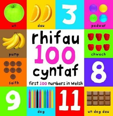 Rhifau 100 Cyntaf/First 100 Numbers in Welsh