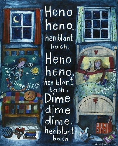 Poster Heno Heno Hen Blant Bach