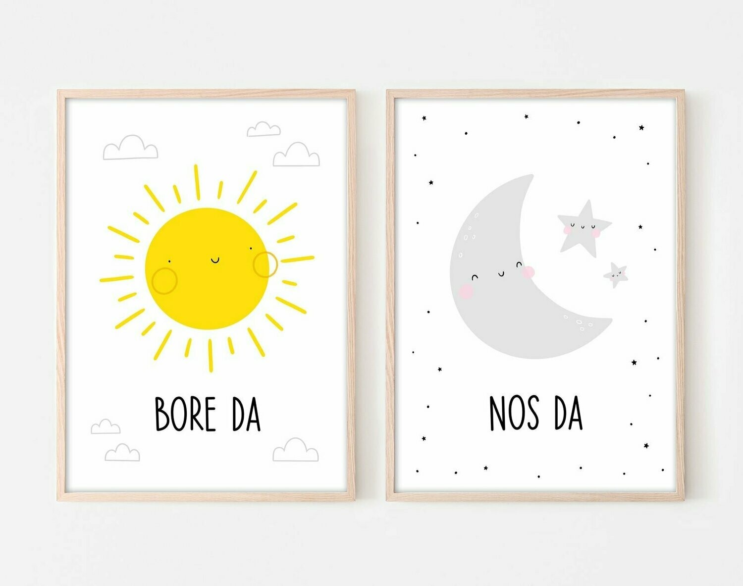 Set o 2 Brint - Bore Da a Nos Da