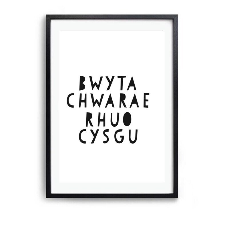 Print Bwyta Chwarae Rhuo Cysgu