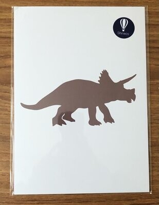Print Deinosor A4 - Triceratops