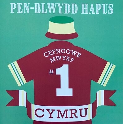 Cerdyn - Penblwydd Hapus Cefnogwr Mwyaf Cymru
