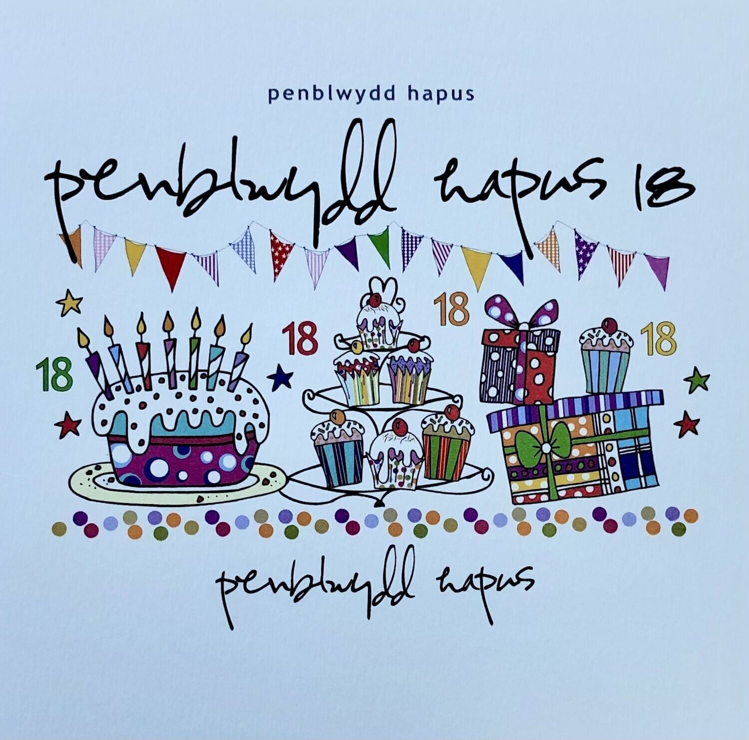 Cerdyn - Penblwydd Hapus 18