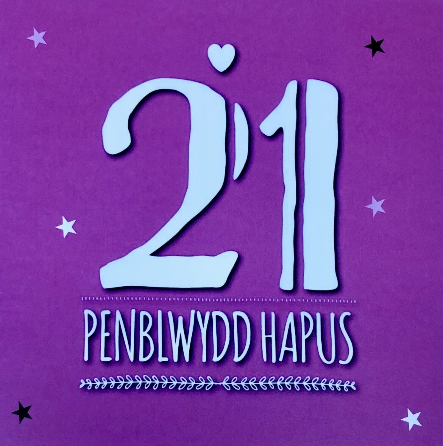 Cerdyn - Penblwydd Hapus 21