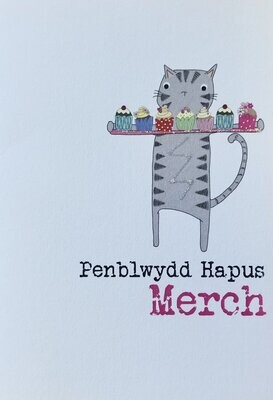 Cerdyn - Penblwydd Hapus Merch