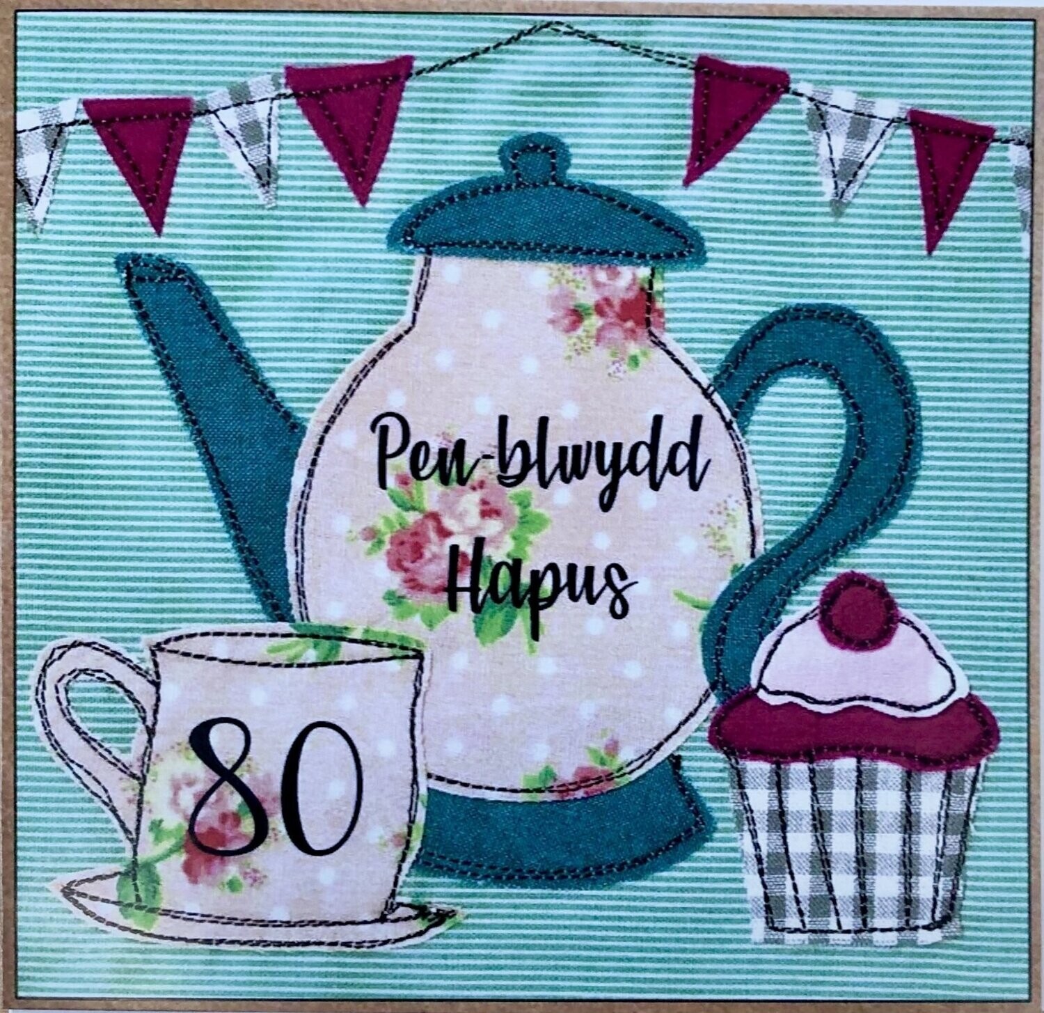 Cerdyn - Penblwydd Hapus 80