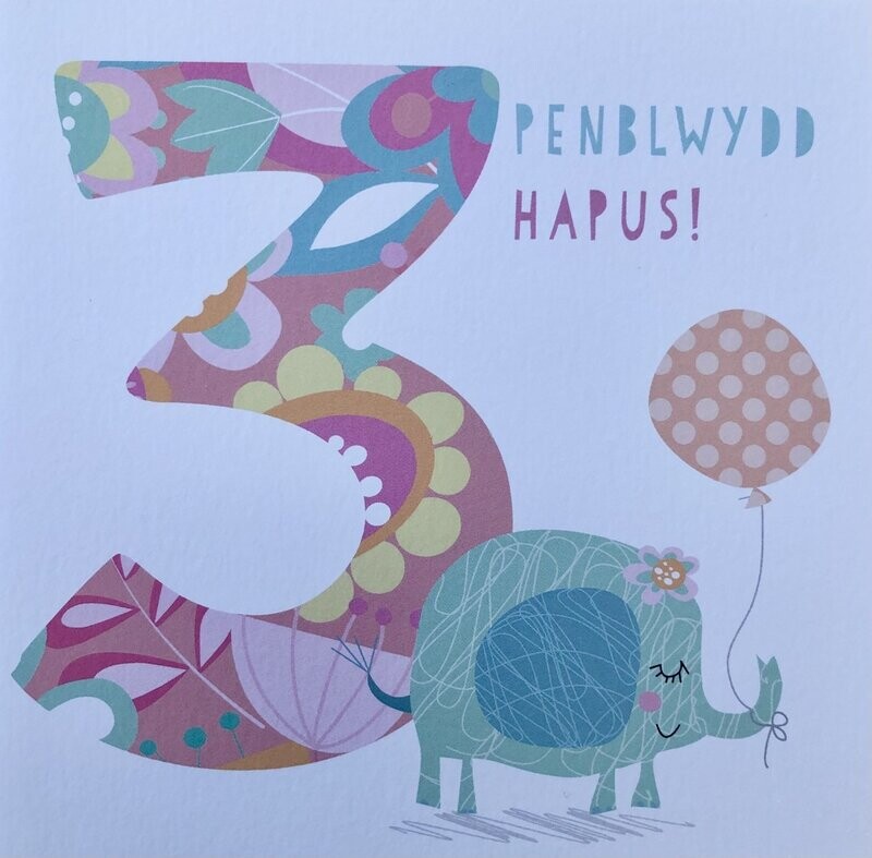 Cerdyn - Penblwydd Hapus 3