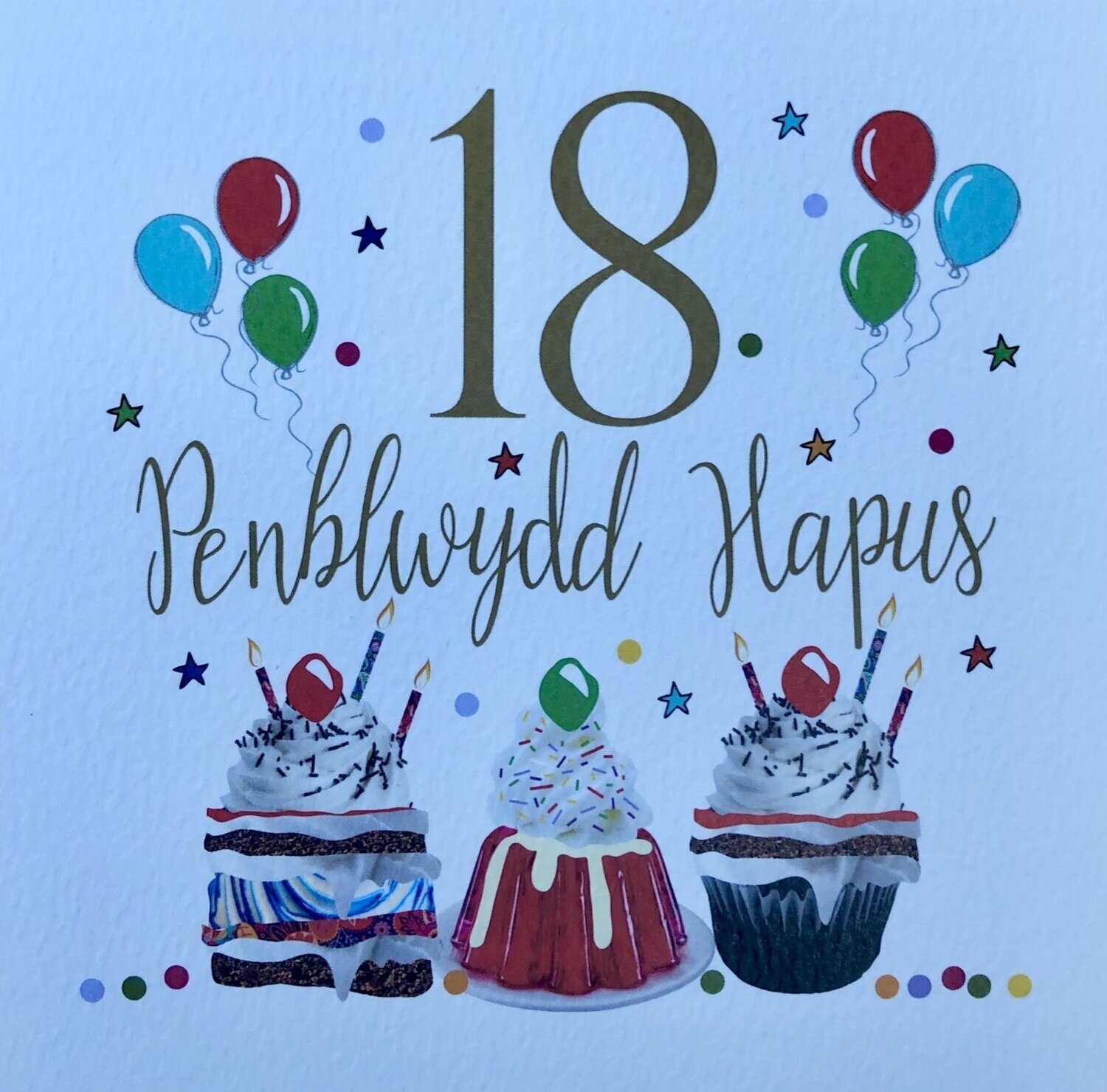 Cerdyn - Penblwydd Hapus 18