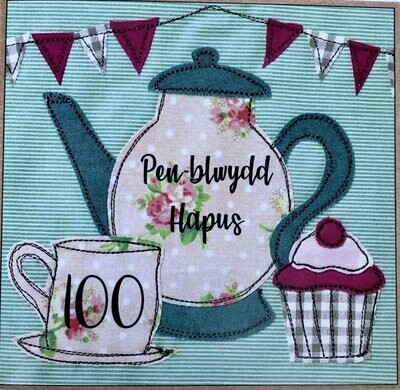 Cerdyn - Penblwydd Hapus 100