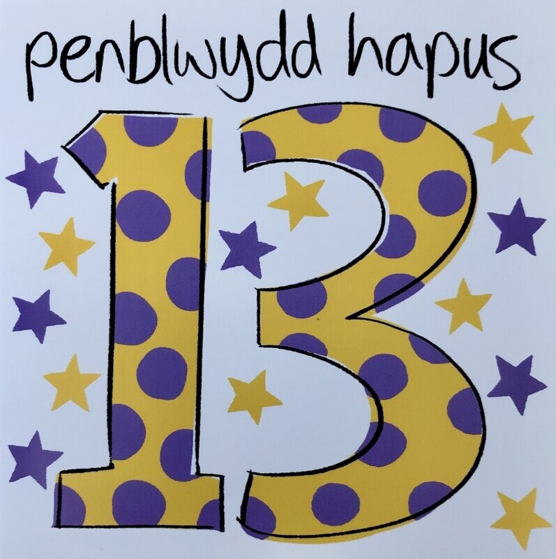 Cerdyn - Penblwydd Hapus 13