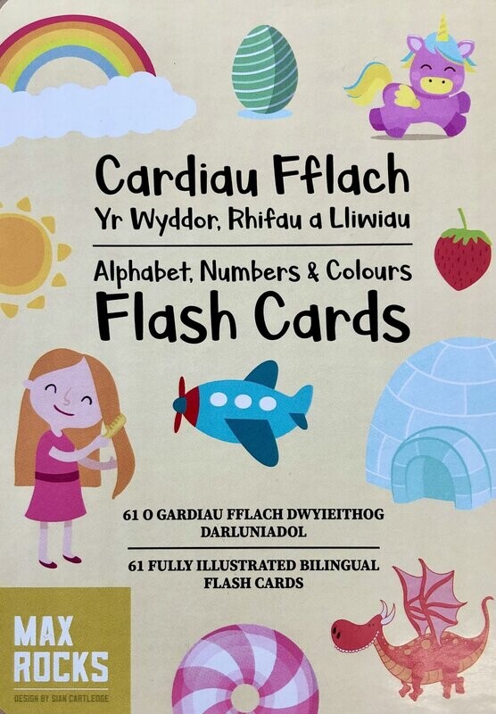 Cardiau Fflach - Yr Wyddor, Rhifau a Lliwiau