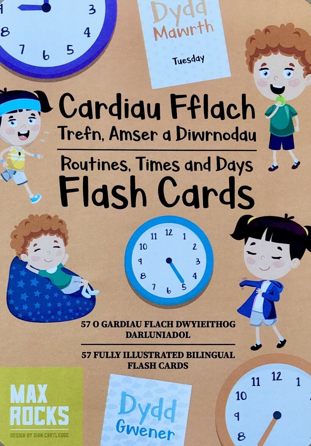 Cardiau Fflach - Trefn, Amser a Diwrnodau